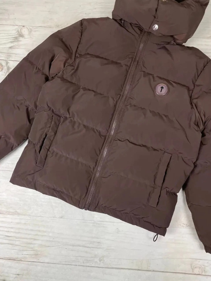 Trapstar Irongate Puffer Jacket Brown – Men’s Small, Detachable Hood thumbnail 4
