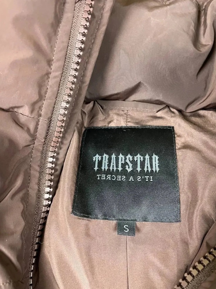 Trapstar Irongate Puffer Jacket Brown – Men’s Small, Detachable Hood thumbnail 9