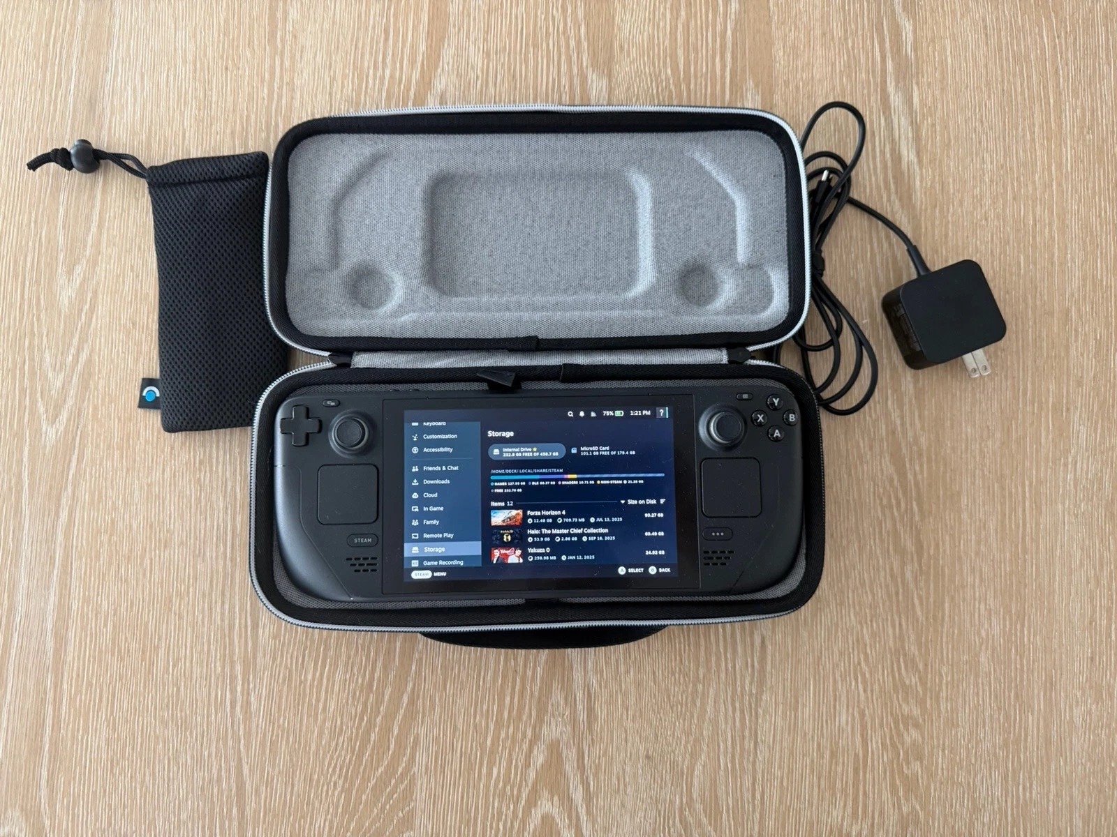 Valve Steam Deck 1T  Handheld Console comes with Case and Charger thumbnail 1