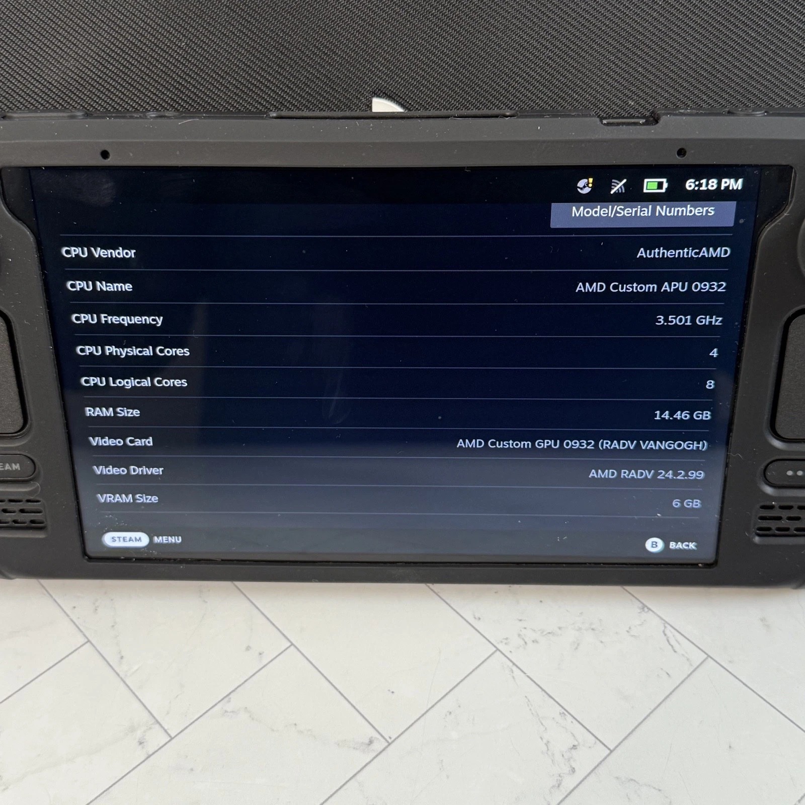 Valve Steam Deck 1TB SSD | 16GB RAM | AMD APU | OLED | Handheld Gaming PC H601 thumbnail 4