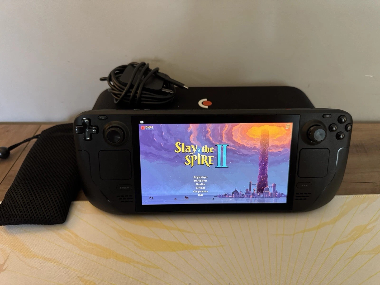 Valve Steam Deck OLED 1TB Handheld Gaming Console Black w/ Charger & Case – WiFi 6E, HDR Display thumbnail 2