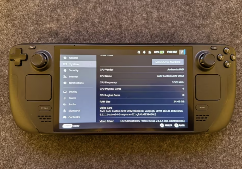 Valve Steam Deck OLED – 1TB – Matte Display – Black thumbnail 2