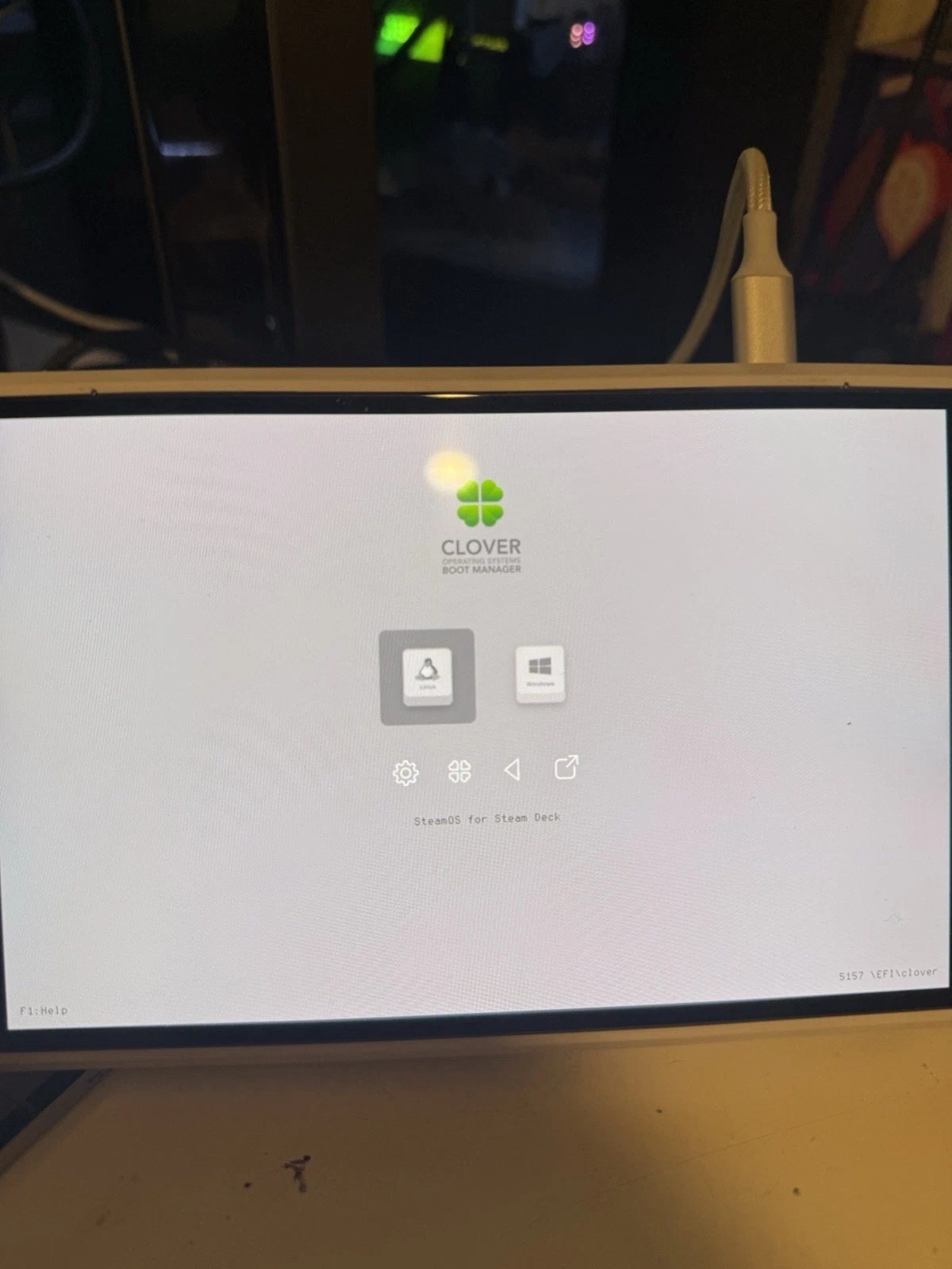 Valve Steam Deck OLED – 2TB SSD | Dual Boot (SteamOS + Windows) | White Shell thumbnail 3