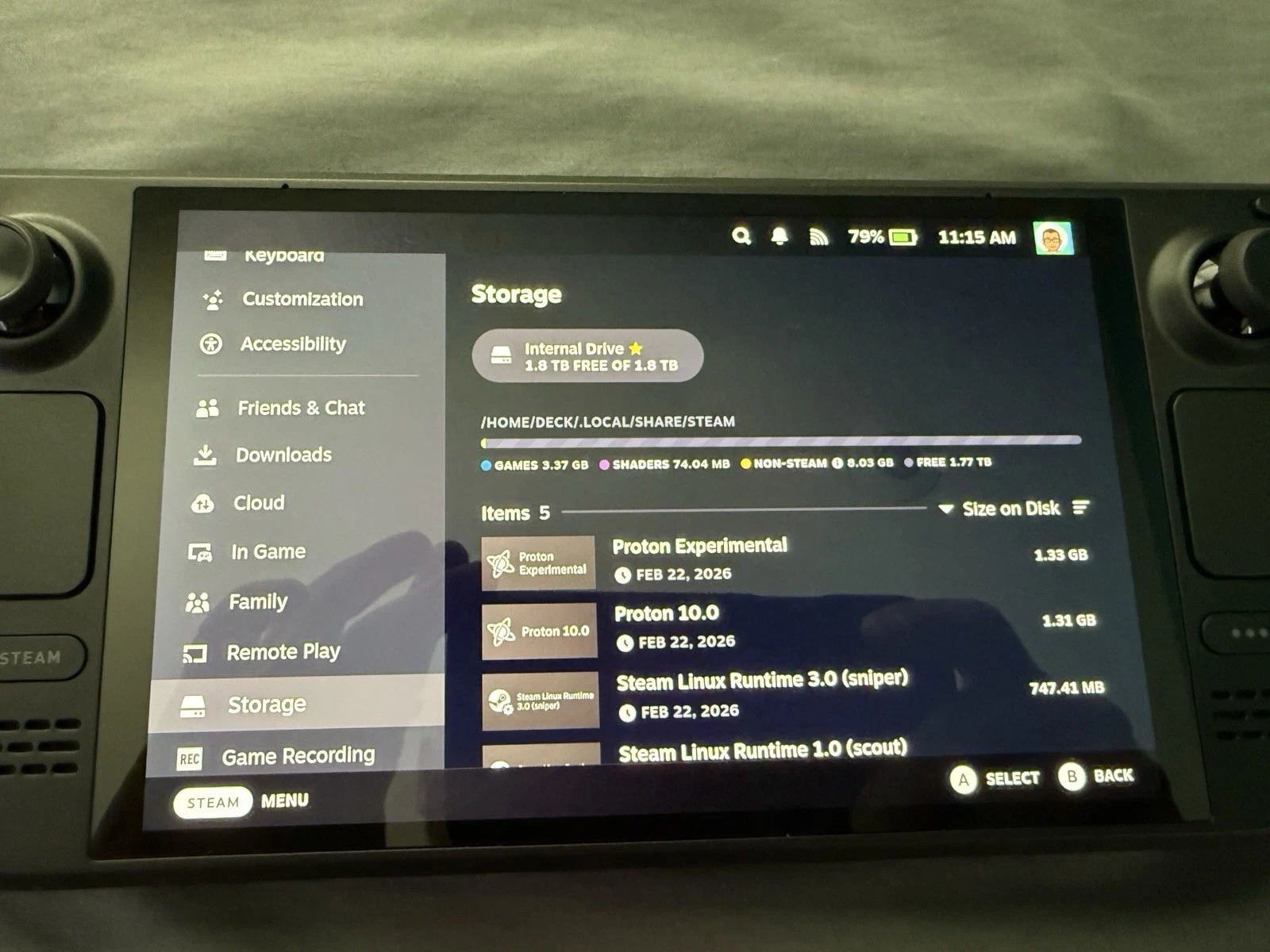 Valve Steam Deck OLED - 2TB SSD Upgrade - With Stand thumbnail 2