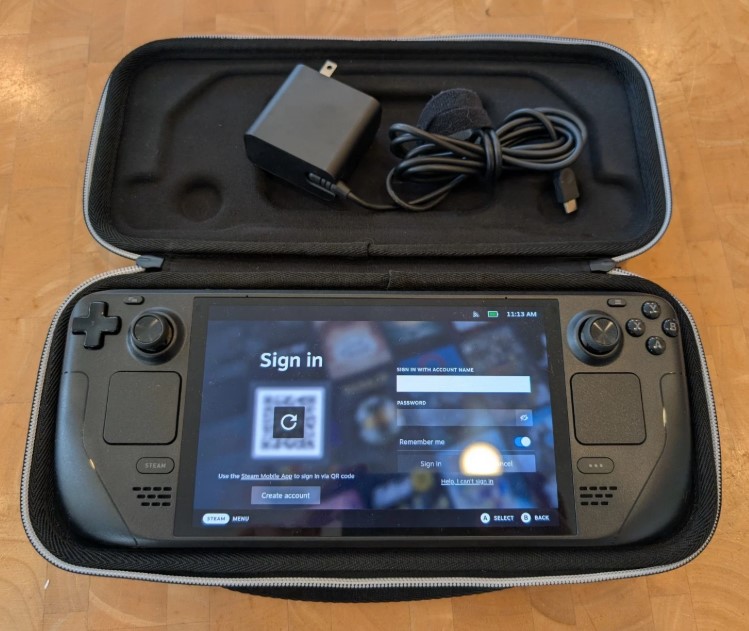 Valve Steam Deck OLED 512GB SSD - 16GB RAM 7.4” Display + Carrying Case thumbnail 1