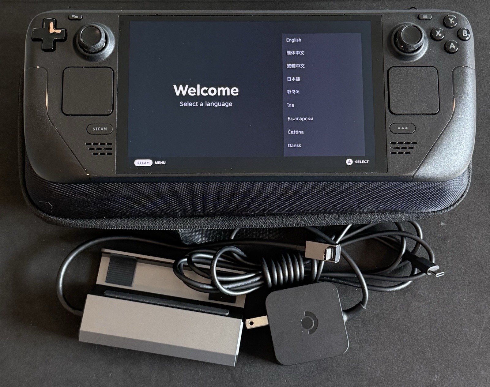 Valve Steam Deck OLED Handheld Console 512GB Black w/ Case, Charger & Dock thumbnail 1