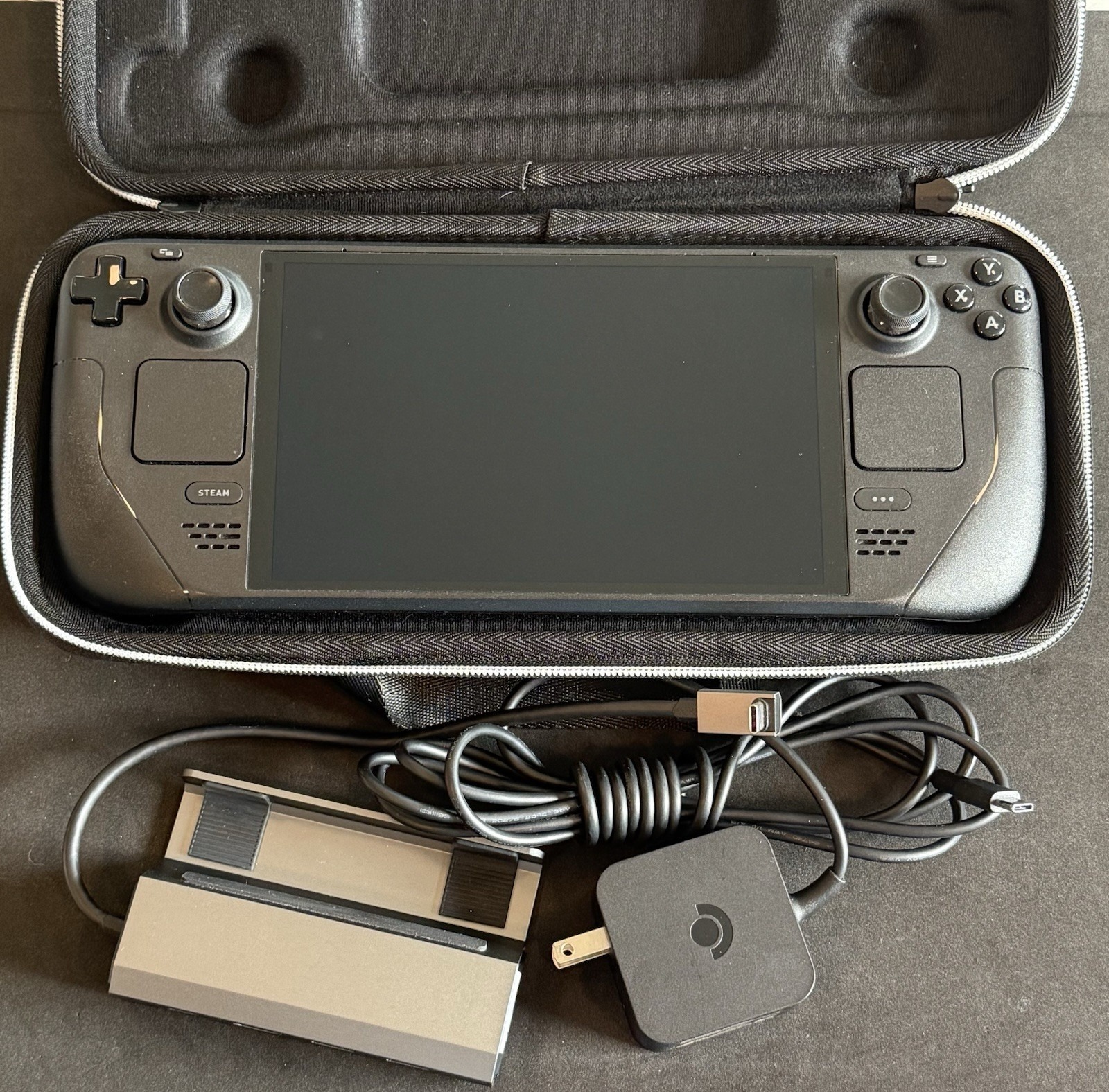 Valve Steam Deck OLED Handheld Console 512GB Black w/ Case, Charger & Dock thumbnail 2