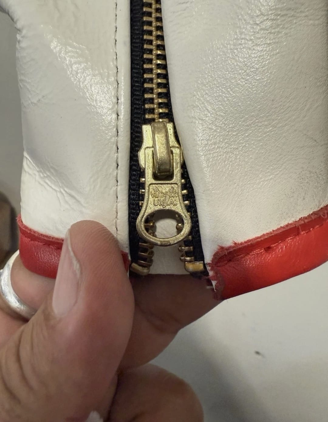 Vanson Leather Mike Hailwood Tribute Jacket Size 46(XL) thumbnail 12