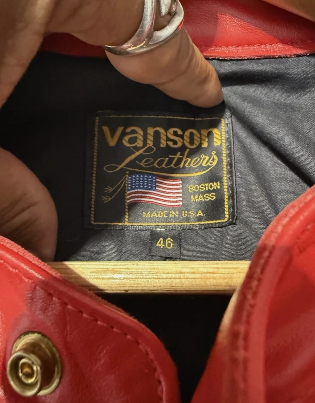Vanson Leather Mike Hailwood Tribute Jacket Size 46(XL) thumbnail 17