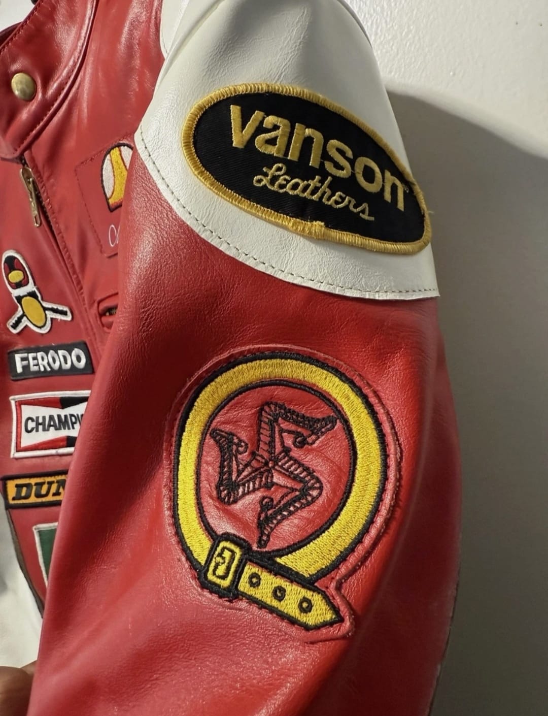 Vanson Leather Mike Hailwood Tribute Jacket Size 46(XL) thumbnail 5