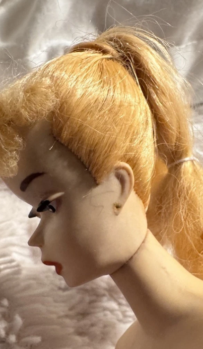 Vintage Barbie #3 Blonde Ponytail (1960) – Golden Girl Dress #911 thumbnail 4