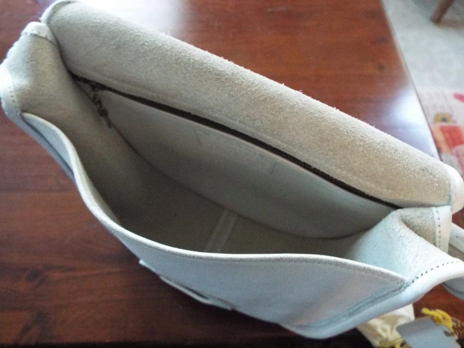 Vintage Bonnie Cashin Coach 1970's Leather Shoulder Bag NYC USA Rare White 70's thumbnail 12