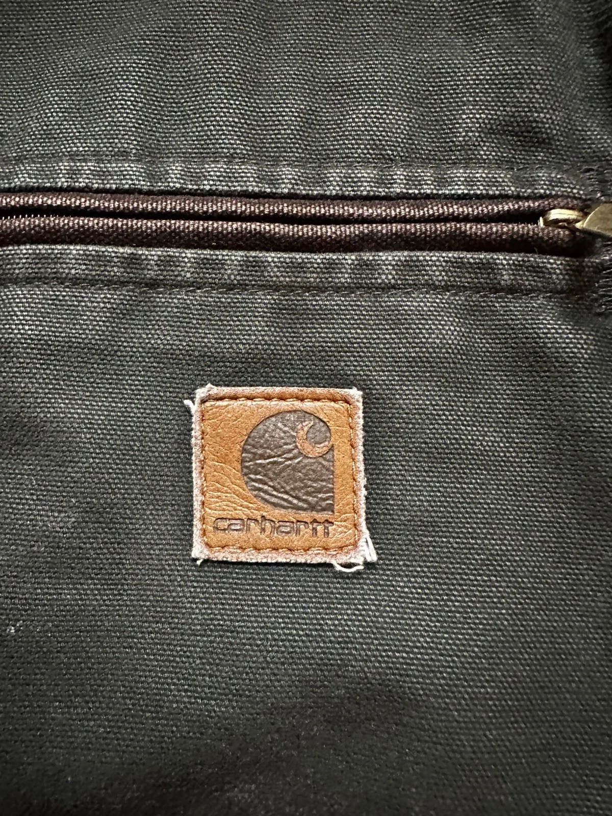 Vintage Carhartt DETROIT J97 MOS Moss Green Jacket Size Small thumbnail 8