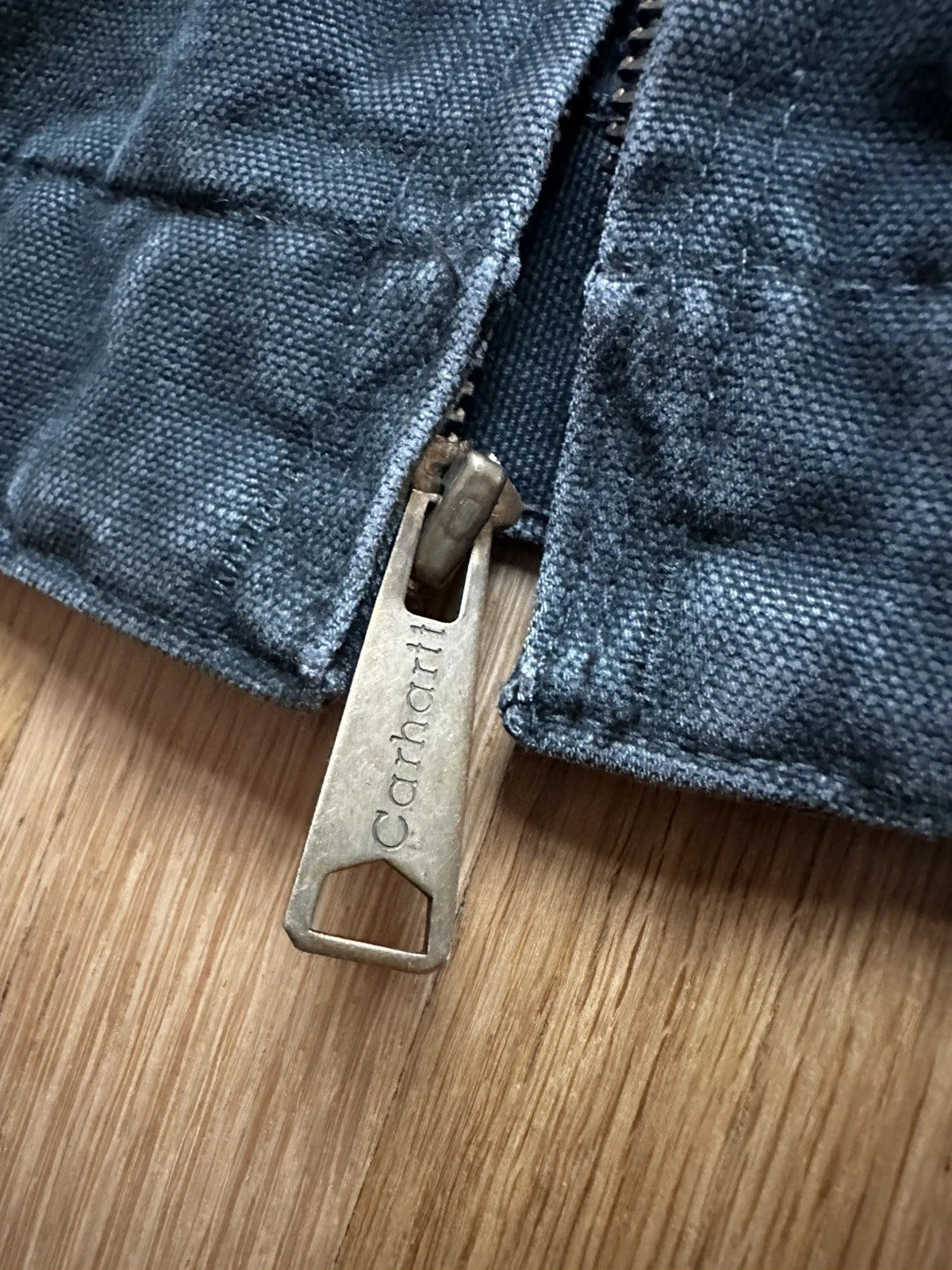 Vintage Carhartt DETROIT J97 MOS Moss Green Jacket Size Small thumbnail 9