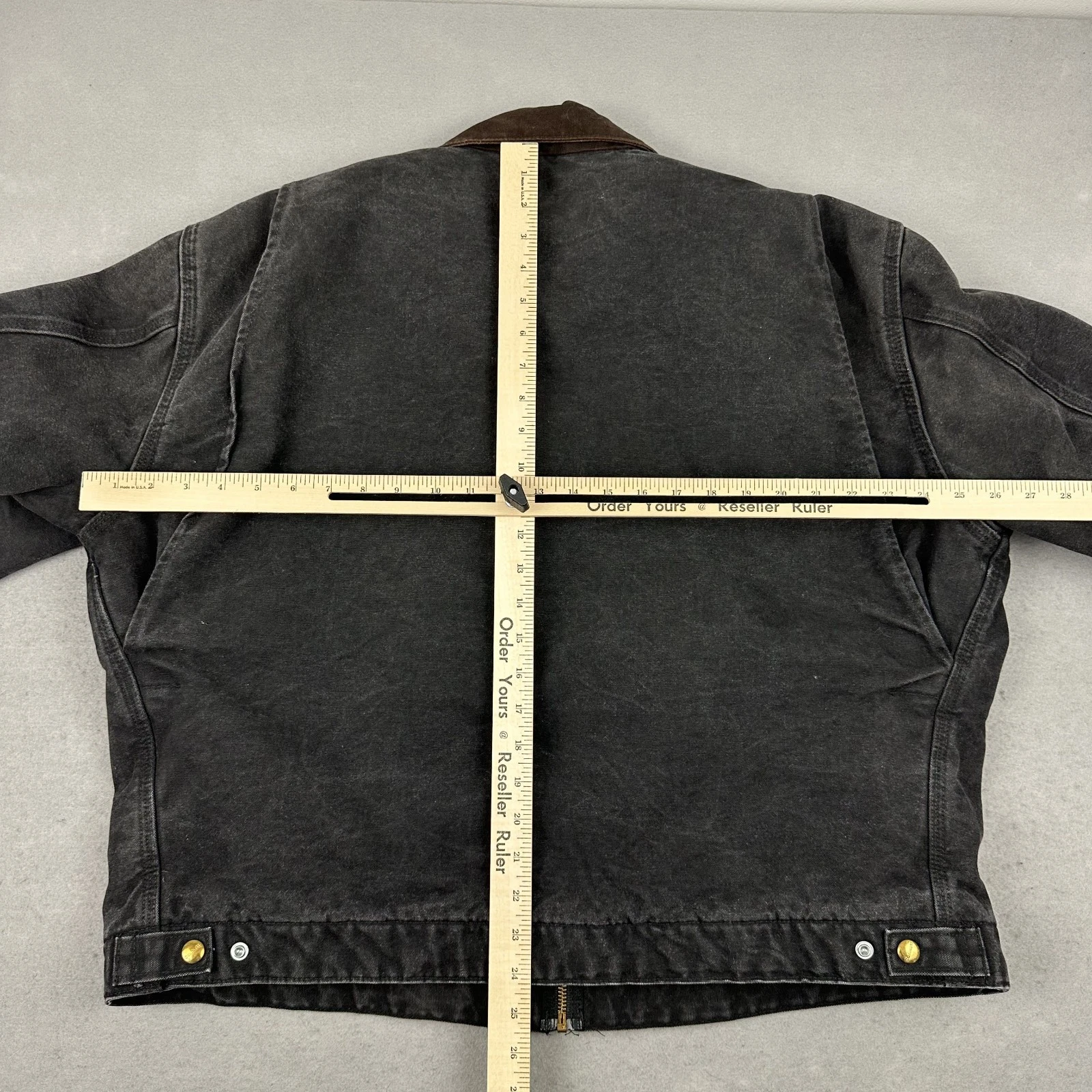 Vintage Carhartt Detroit Jacket Men XL Black Blanket Lined Workwear J97BLK 90s thumbnail 6