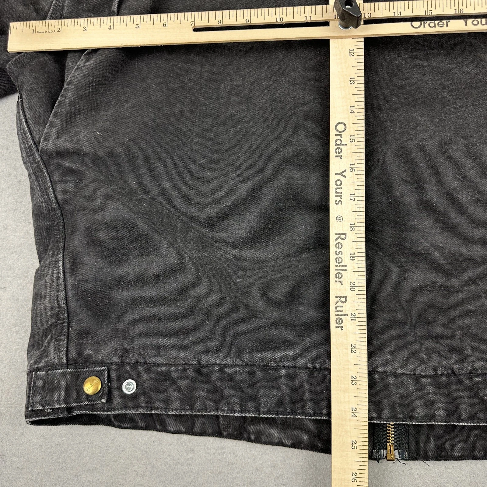 Vintage Carhartt Detroit Jacket Men XL Black Blanket Lined Workwear J97BLK 90s thumbnail 8