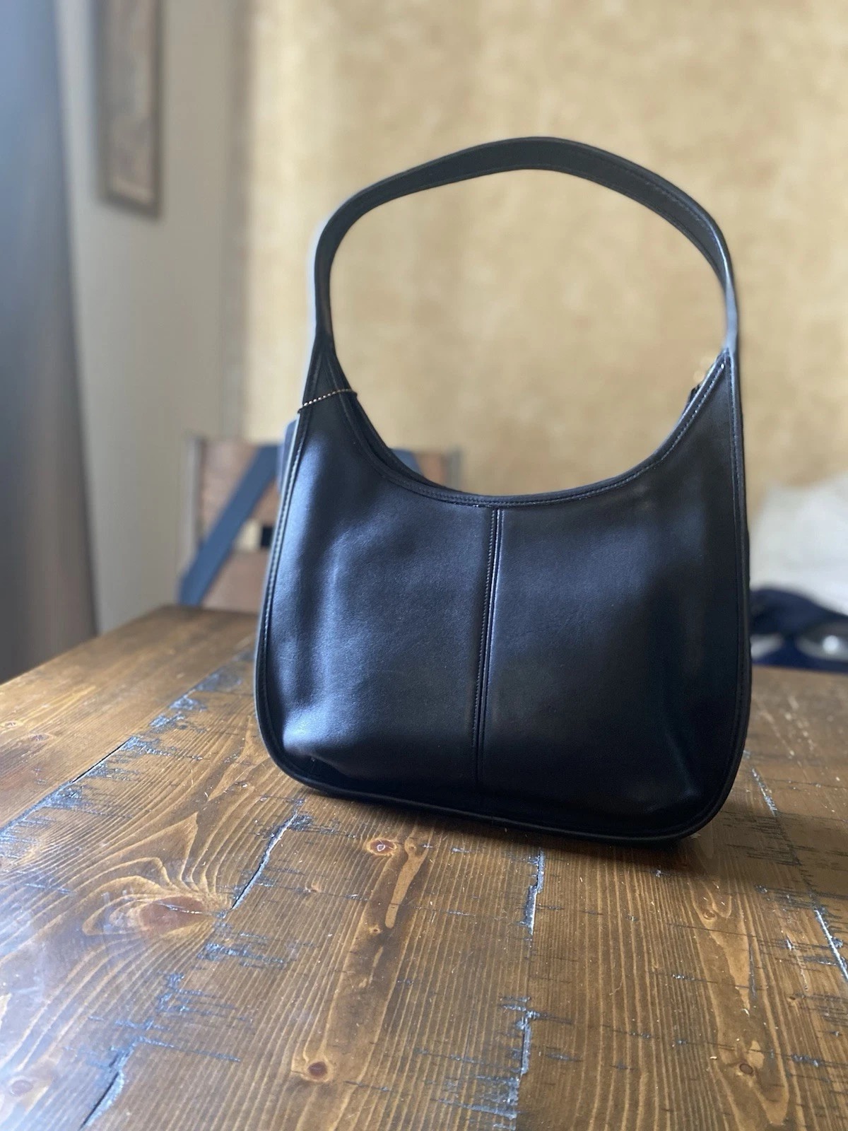 Vintage Coach Ergo 9033 Black Leather Shoulder Bag, VGUC thumbnail 5