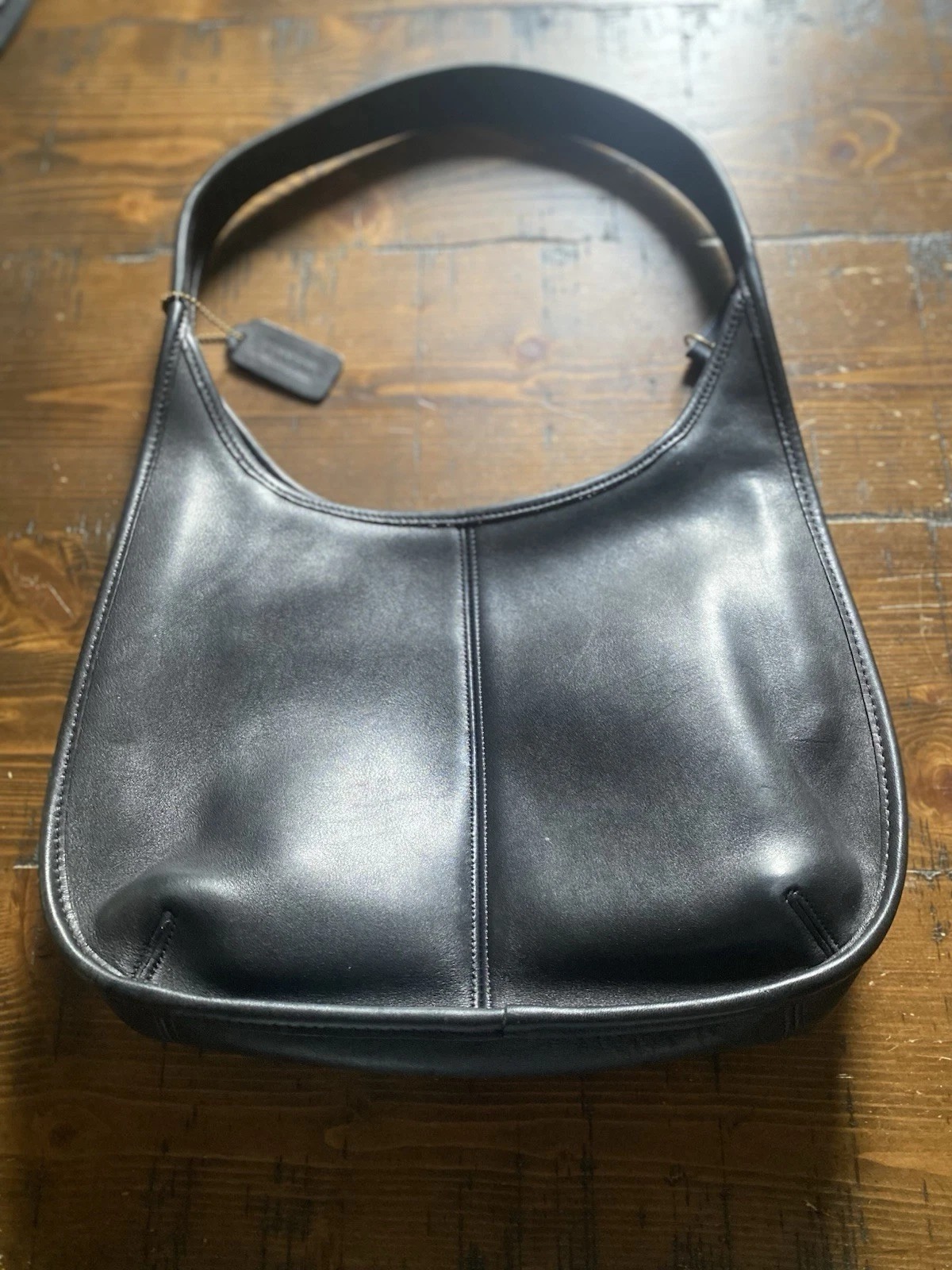 Vintage Coach Ergo 9033 Black Leather Shoulder Bag, VGUC thumbnail 7