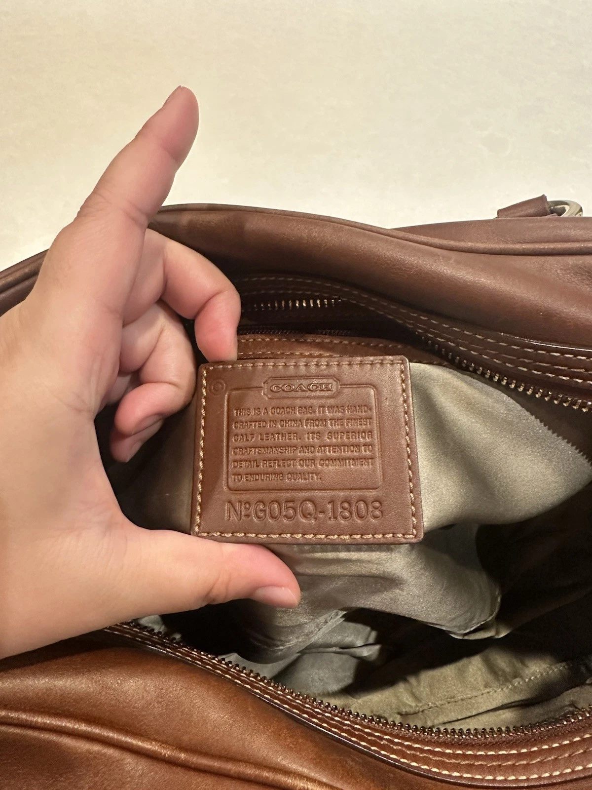 Vintage Coach Legacy “Gallery Pocket” Satchel (style 1808) Brown leather thumbnail 10