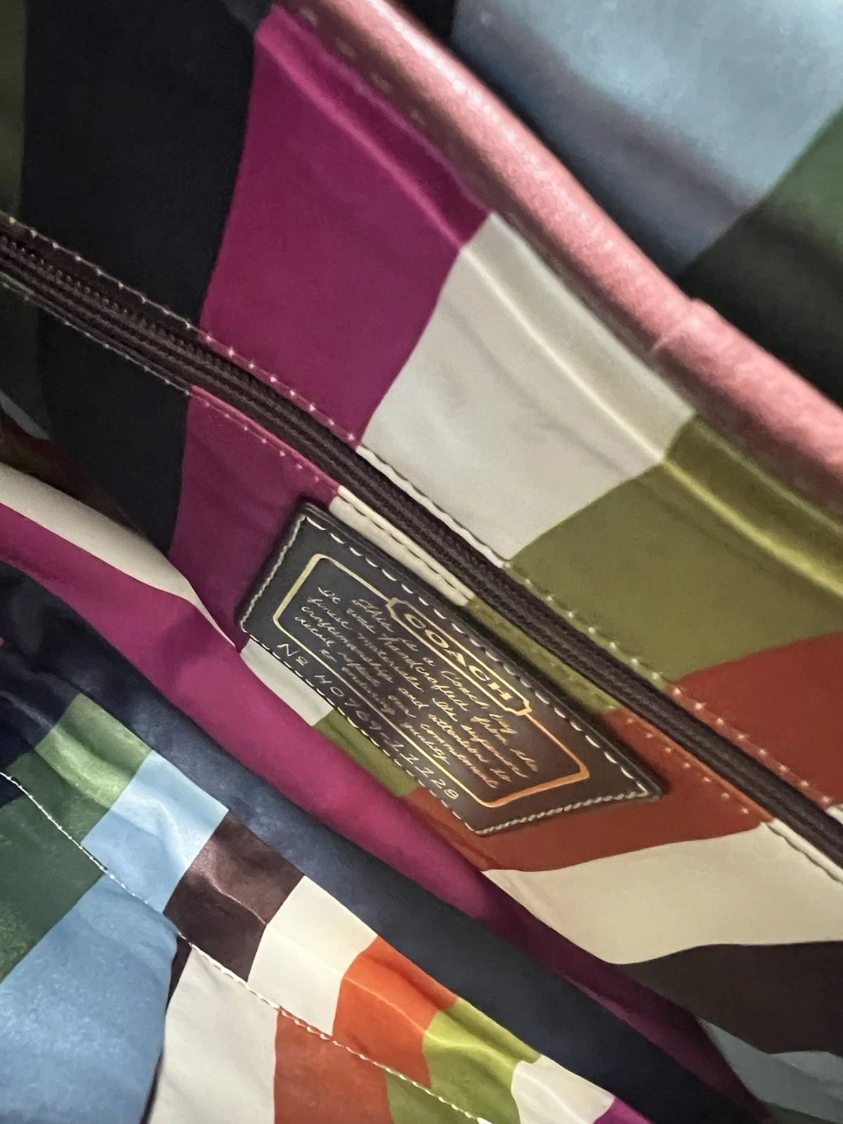 Vintage Coach Legacy Leather Satchel Brass thumbnail 6