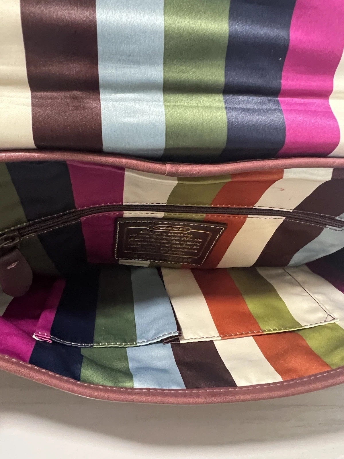 Vintage Coach Legacy Leather Satchel Brass thumbnail 7