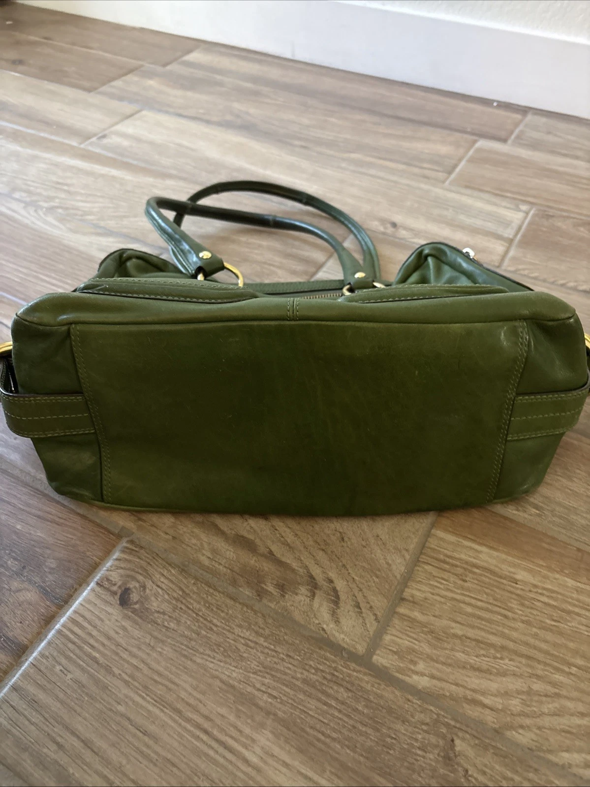 Vintage COACH Legacy Peyton Satchel Apple Green Leather Rare- no hangtag thumbnail 11