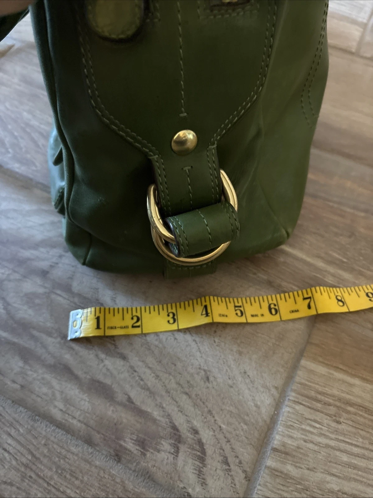 Vintage COACH Legacy Peyton Satchel Apple Green Leather Rare- no hangtag thumbnail 16