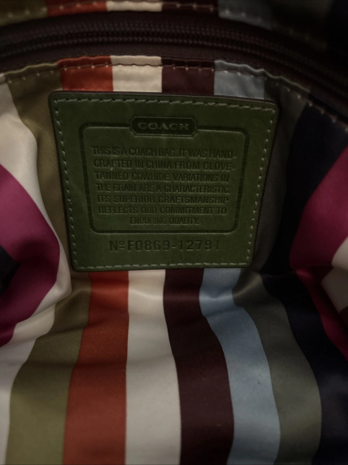 Vintage COACH Legacy Peyton Satchel Apple Green Leather Rare- no hangtag thumbnail 6