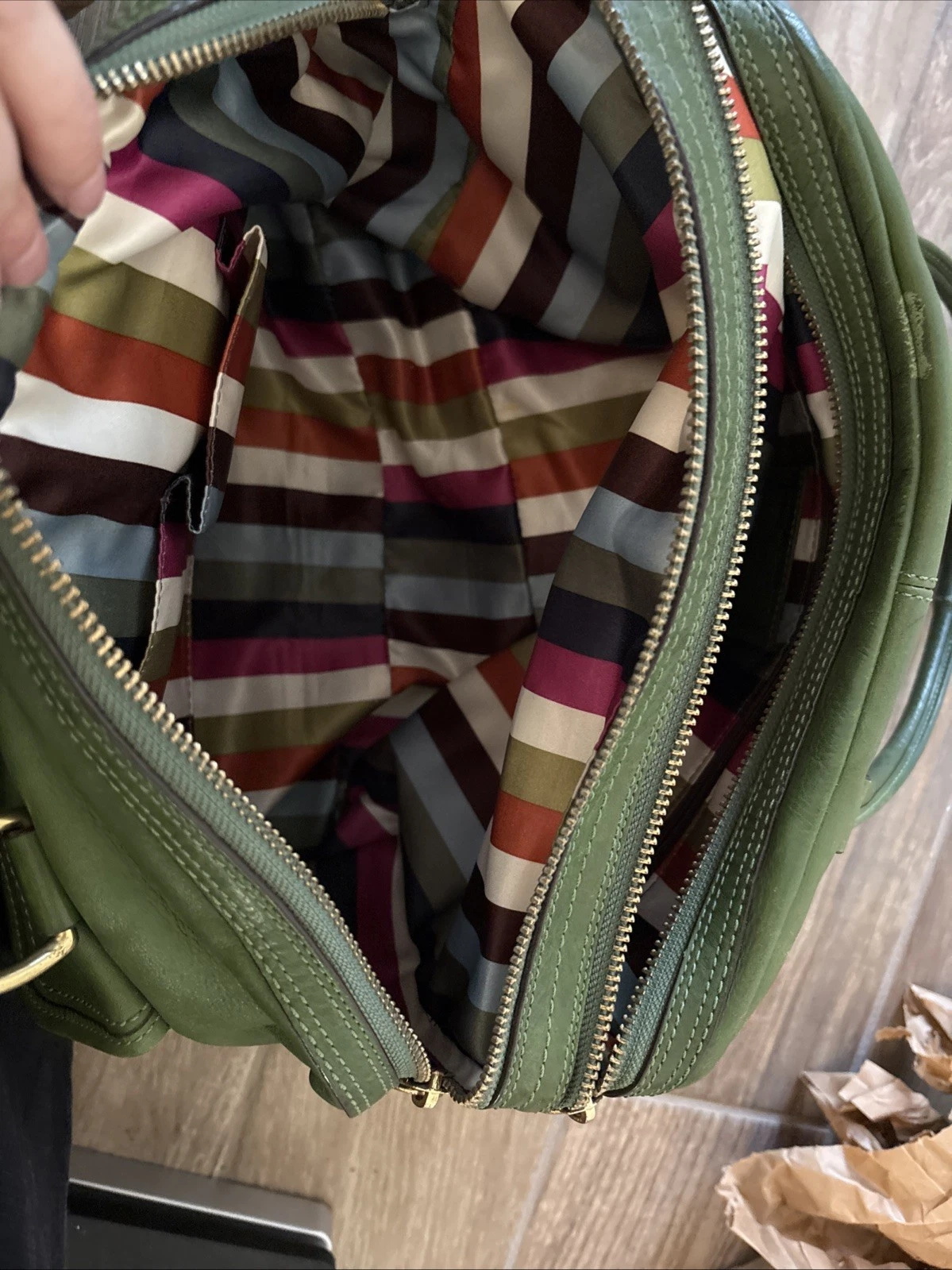 Vintage COACH Legacy Peyton Satchel Apple Green Leather Rare- no hangtag thumbnail 8