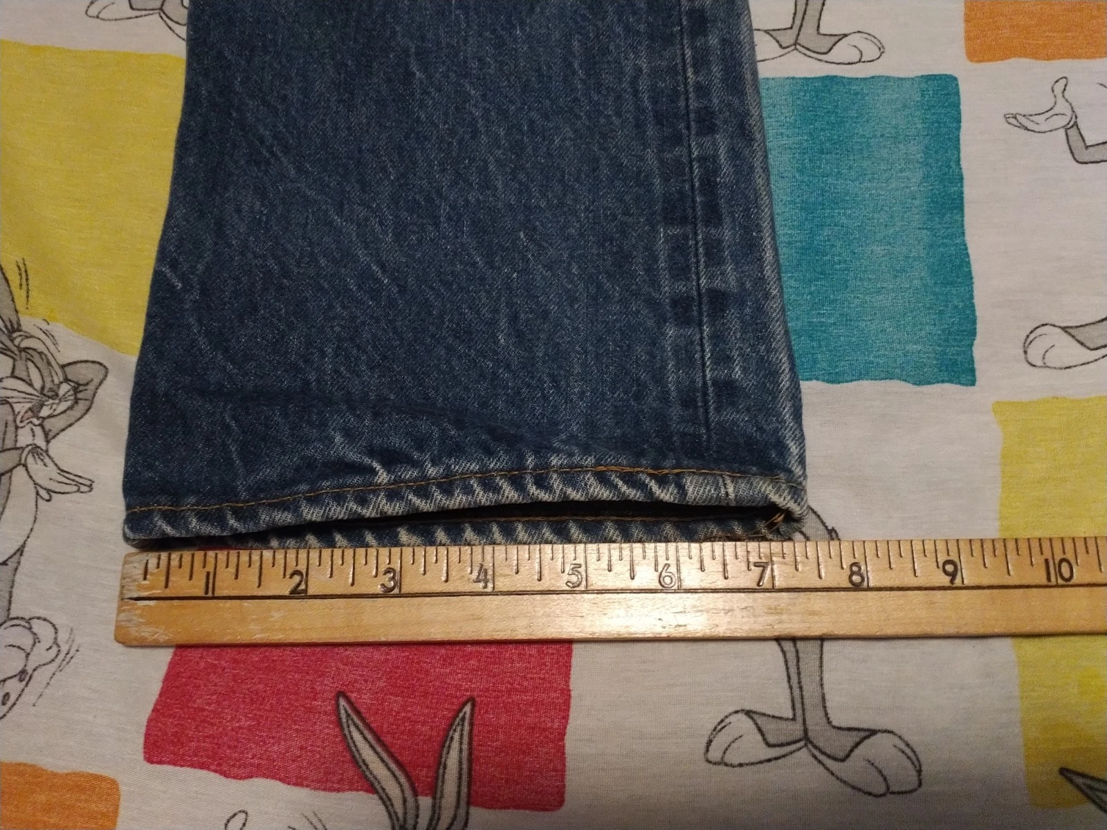 Vintage Levis Selvedge Redline Dark Blue 501 Jeans SF Button Fly USA 32x32 thumbnail 13
