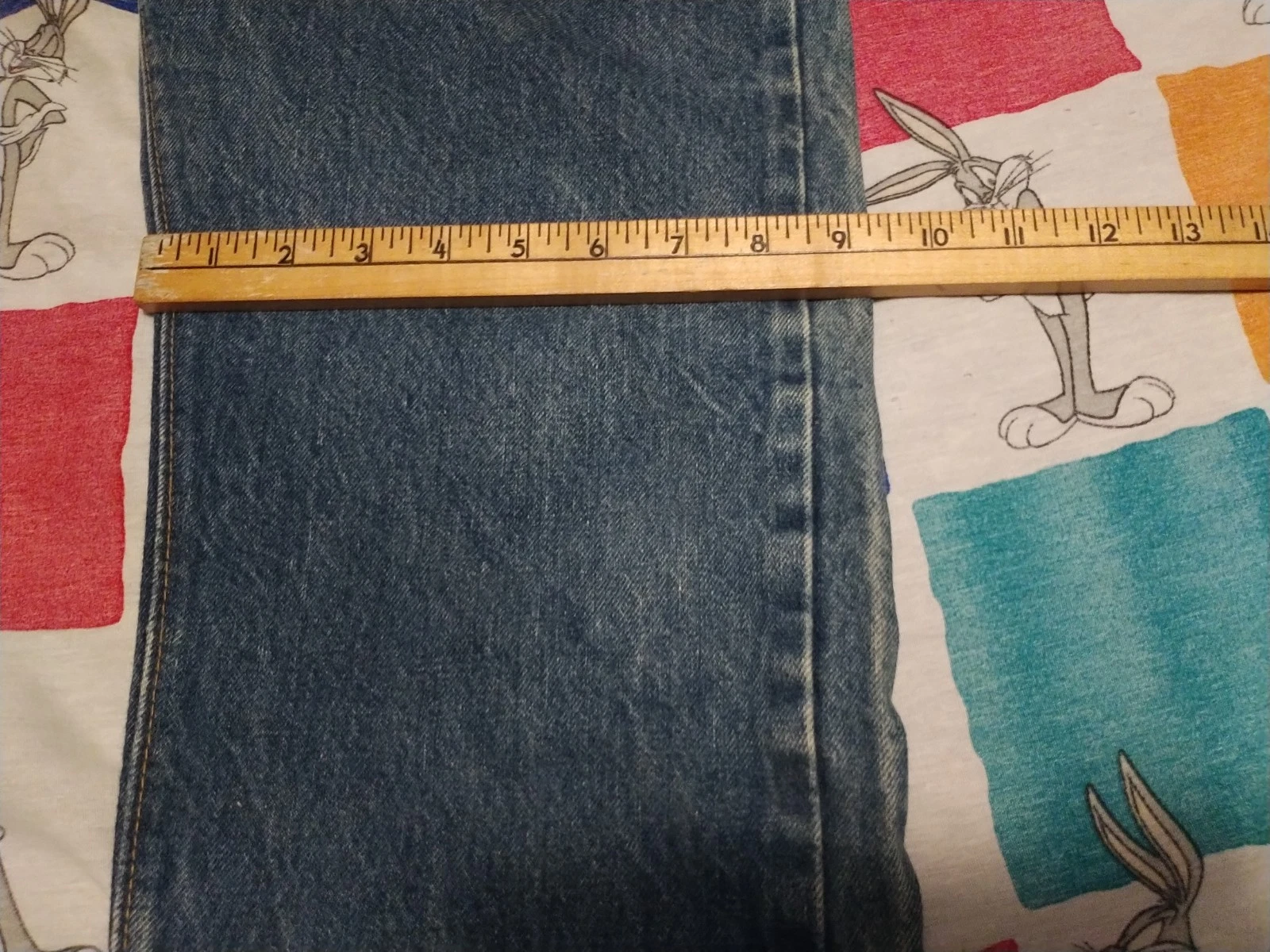 Vintage Levis Selvedge Redline Dark Blue 501 Jeans SF Button Fly USA 32x32 thumbnail 14