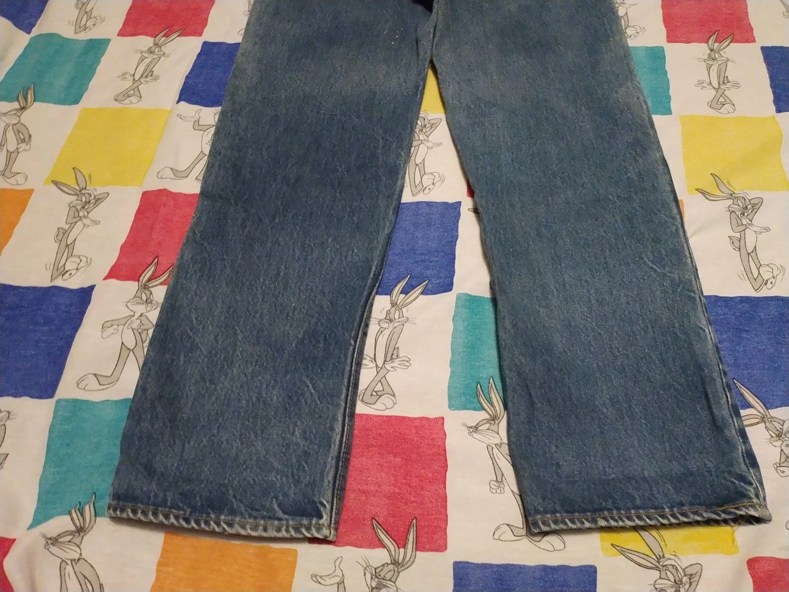 Vintage Levis Selvedge Redline Dark Blue 501 Jeans SF Button Fly USA 32x32 thumbnail 17