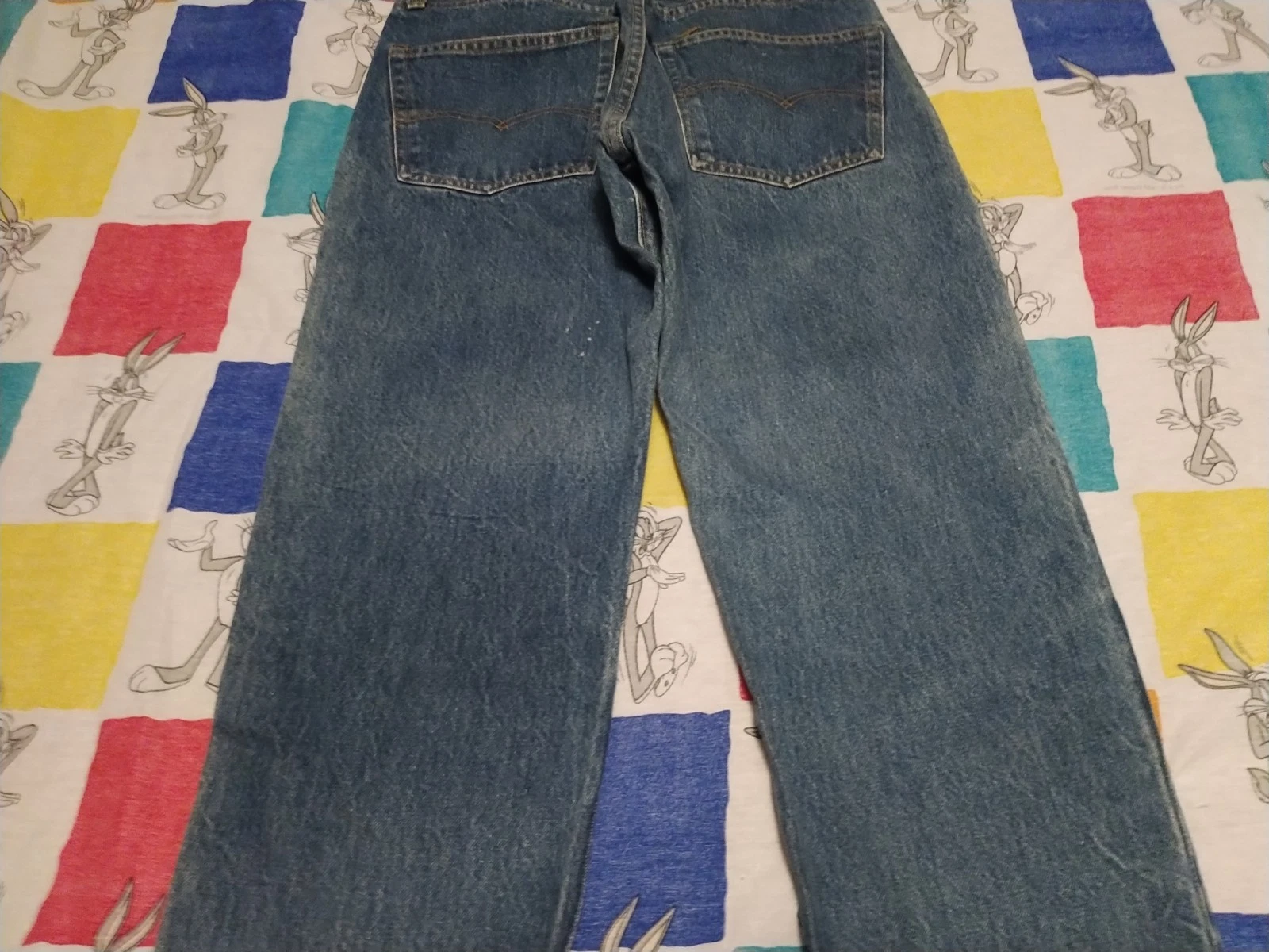 Vintage Levis Selvedge Redline Dark Blue 501 Jeans SF Button Fly USA 32x32 thumbnail 18