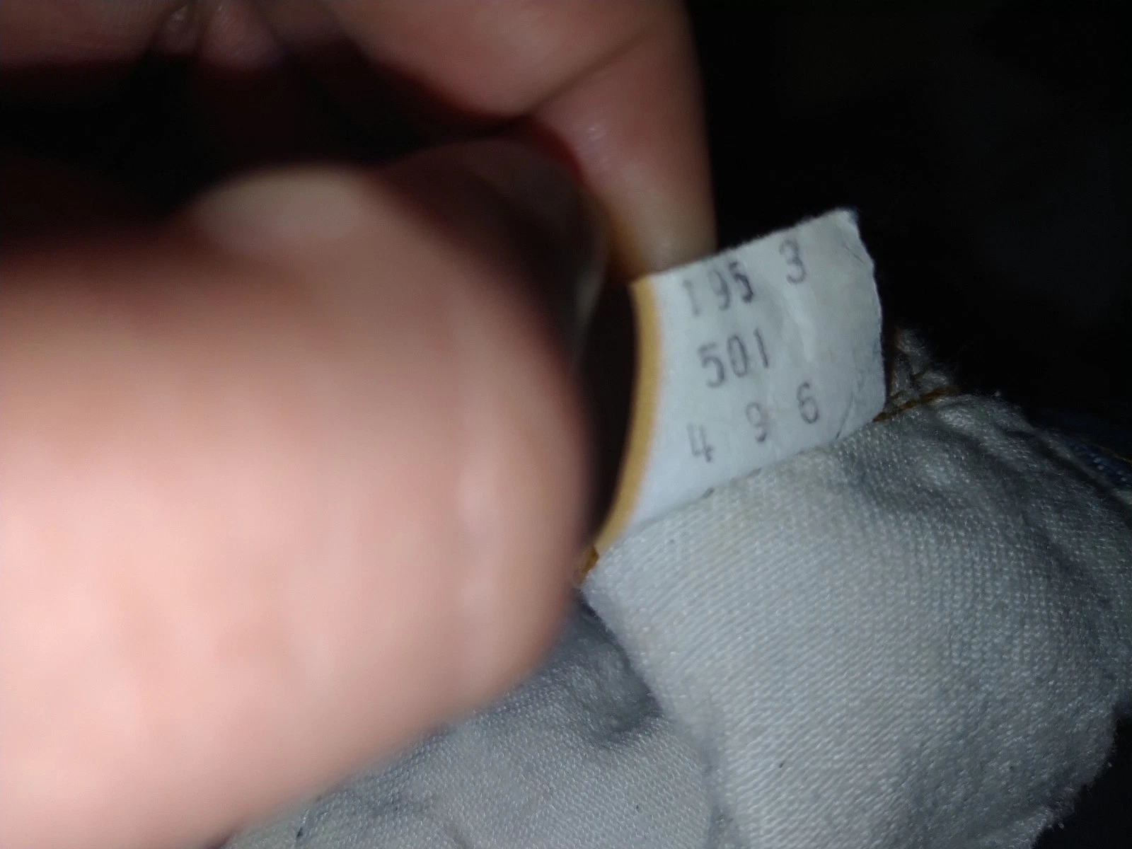 Vintage Levis Selvedge Redline Dark Blue 501 Jeans SF Button Fly USA 32x32 thumbnail 23