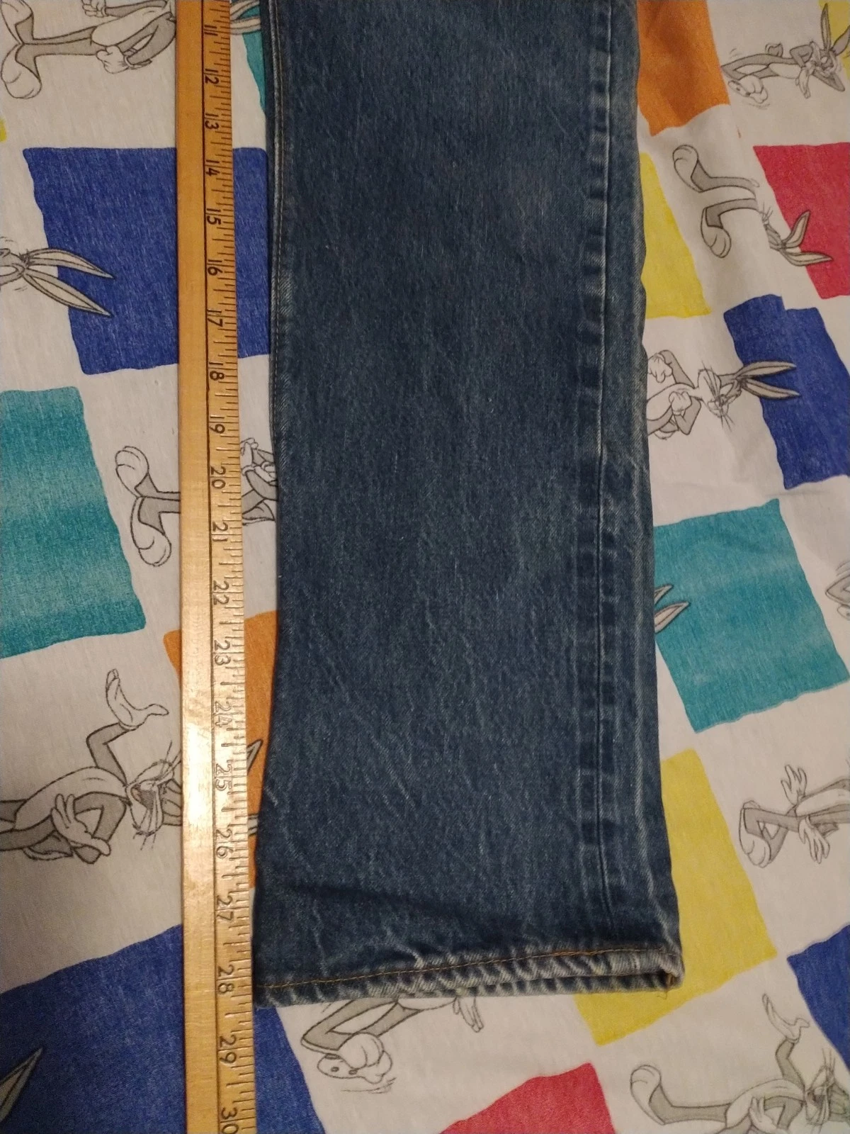 Vintage Levis Selvedge Redline Dark Blue 501 Jeans SF Button Fly USA 32x32 thumbnail 9