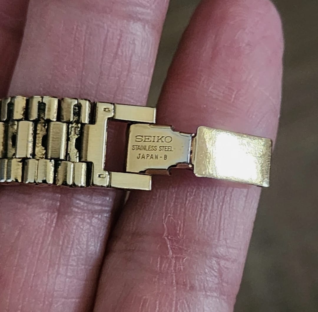 Vintage Seiko Rivoli Watch Women Half Moon Gold Asymmetrical New Battery thumbnail 11