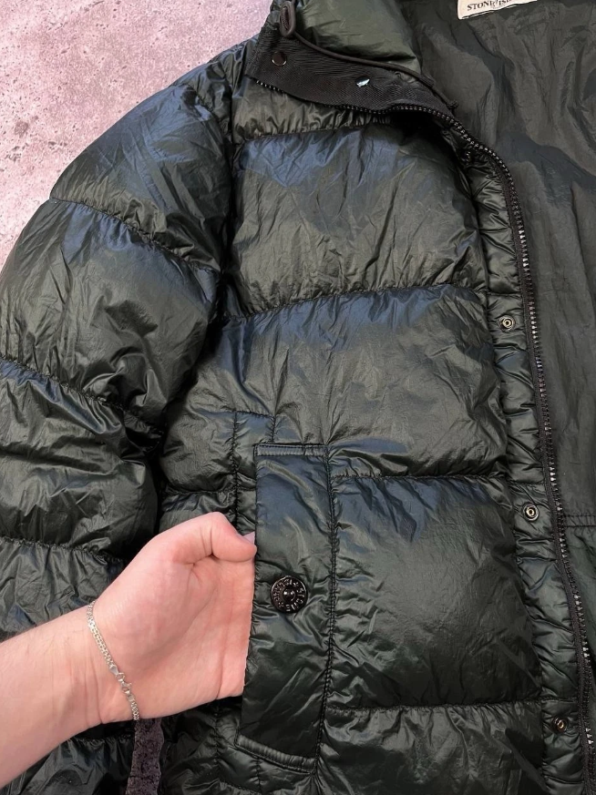 Vintage Stone Island Green Casual Puffer Jacket thumbnail 11