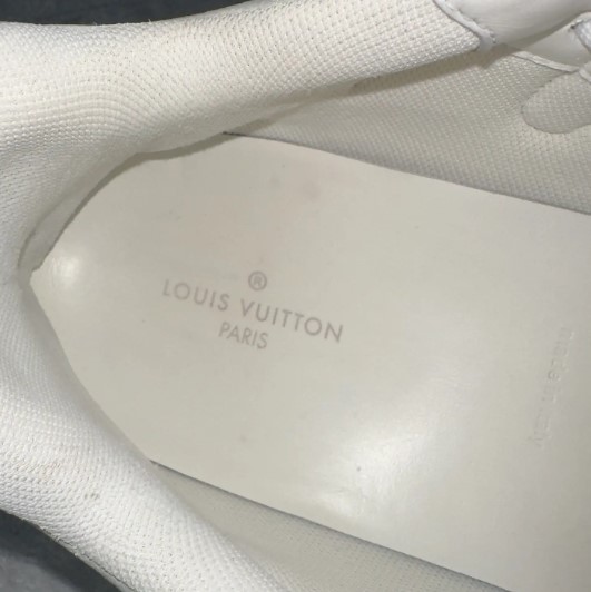 Zig-Zag Monogram Leather Designer Sneakers - Size 10.5 thumbnail 3